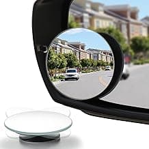 LivTee Blind Spot Mirror, 2" Round HD Glass Frameless Convex Rear View Mirrors, Universal